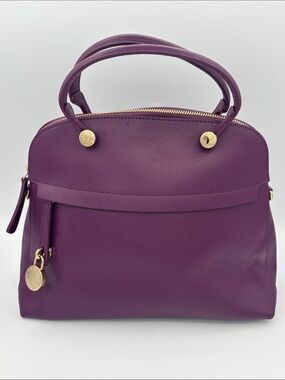Furla Piper Bag - Purple with Gold-tone hardware - Missing strap